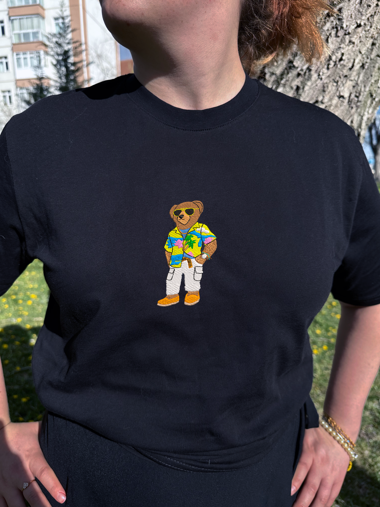 Embroidered Polo Bear Oversize T-shirt/Hoodie/Cotton Tote Bag - Ralph Lauren- Soft Quality-Best gift for friends and elite gifts